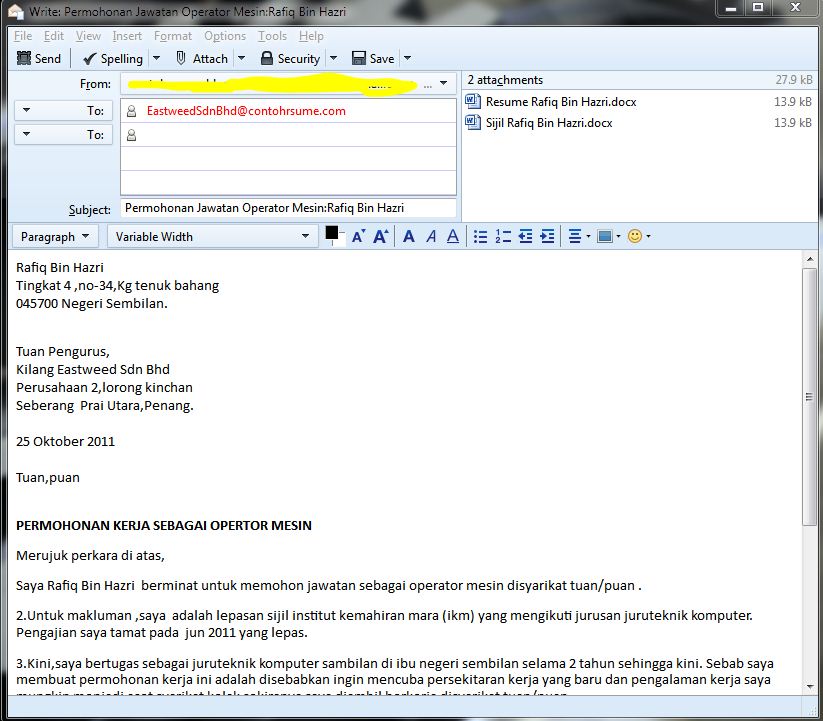 Detail Contoh Format Email Nomer 45