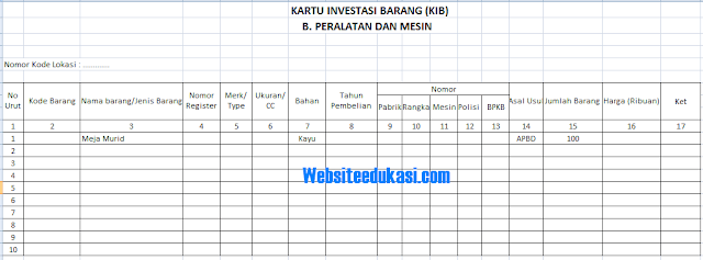 Detail Contoh Format Inventaris Barang Nomer 20