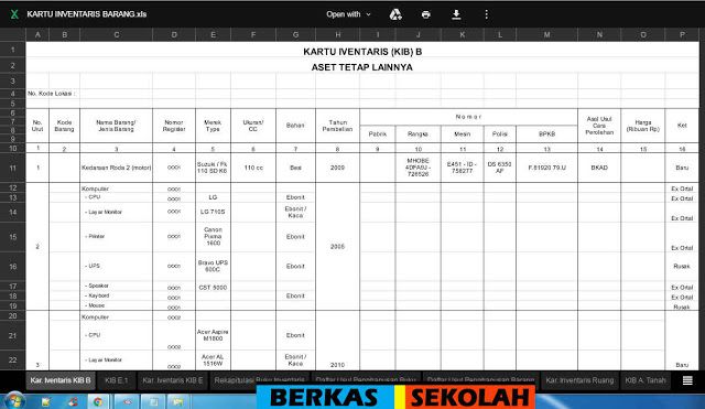 Detail Contoh Format Inventaris Barang Nomer 41