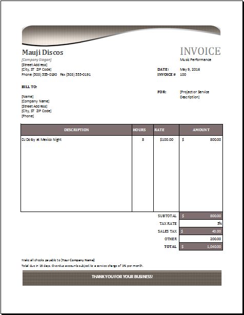 Detail Contoh Format Invoice Nomer 11