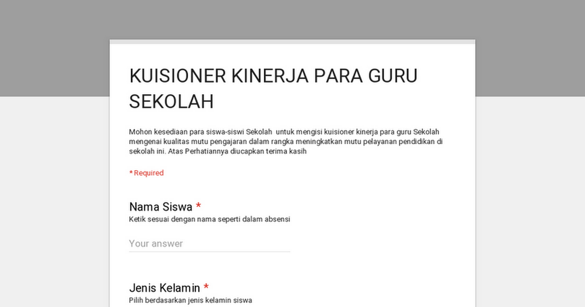 Detail contoh format kuesioner koleksi nomer 38