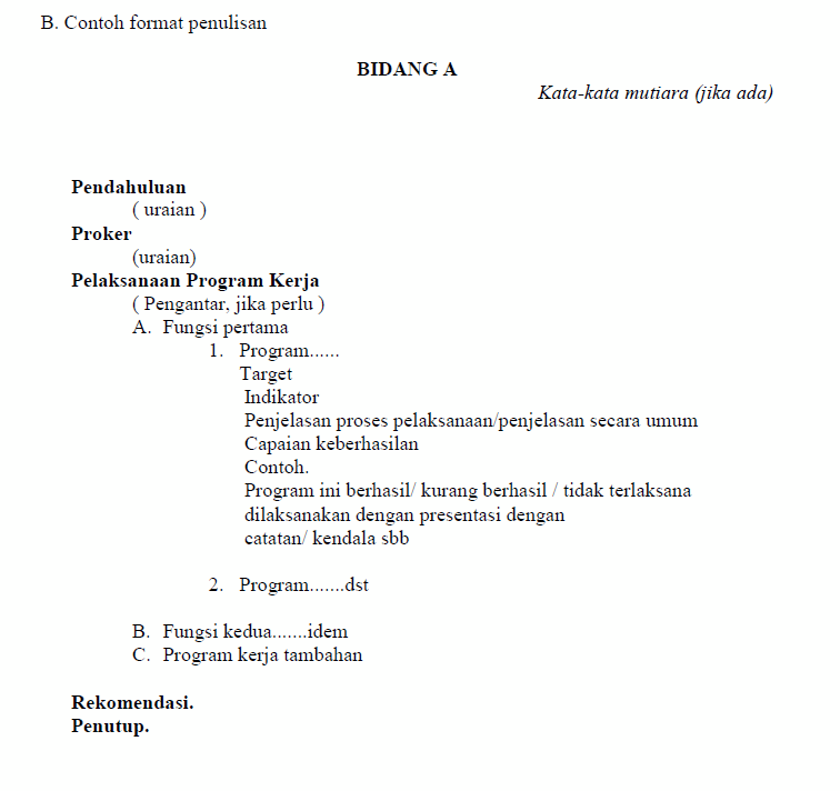 Detail Contoh Format Laporan Nomer 20