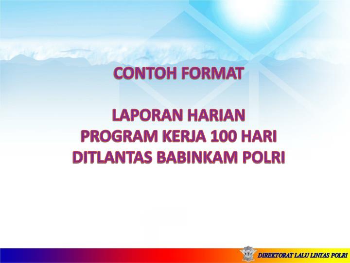 Detail Contoh Format Laporan Kegiatan Nomer 40