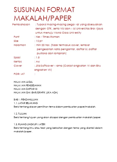 Detail Contoh Format Paper Nomer 14