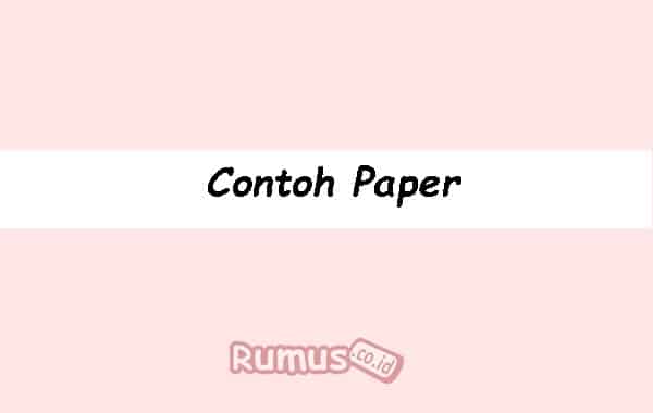 Detail Contoh Format Paper Nomer 25