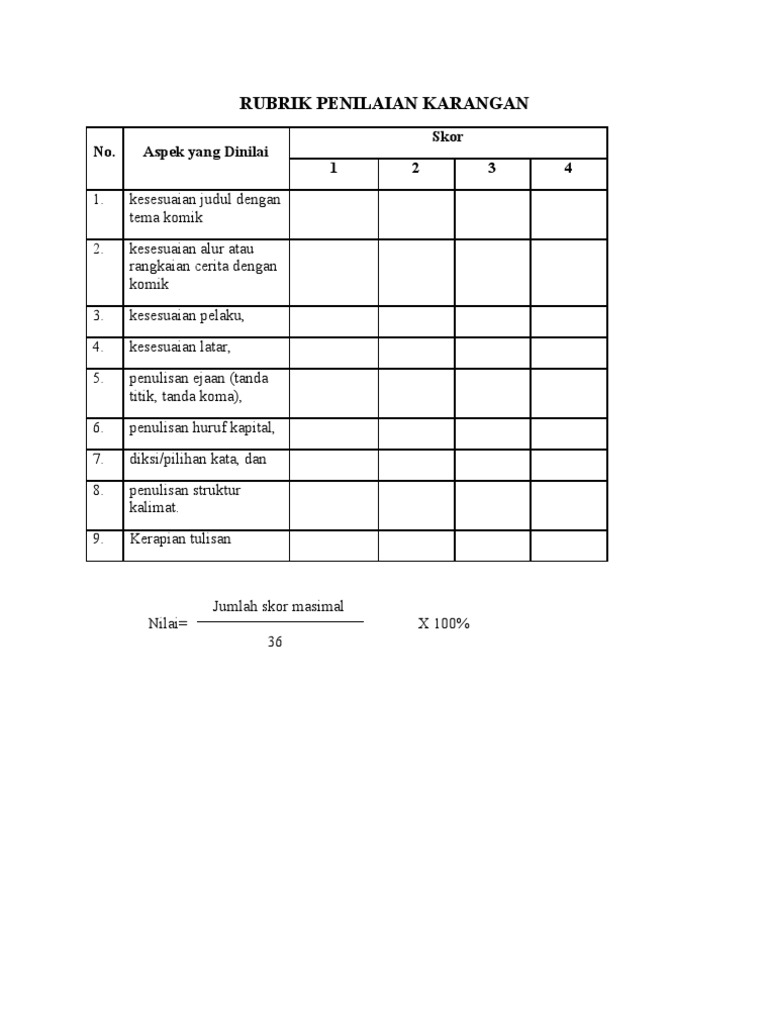 Detail Contoh Format Penilaian Puisi Nomer 29