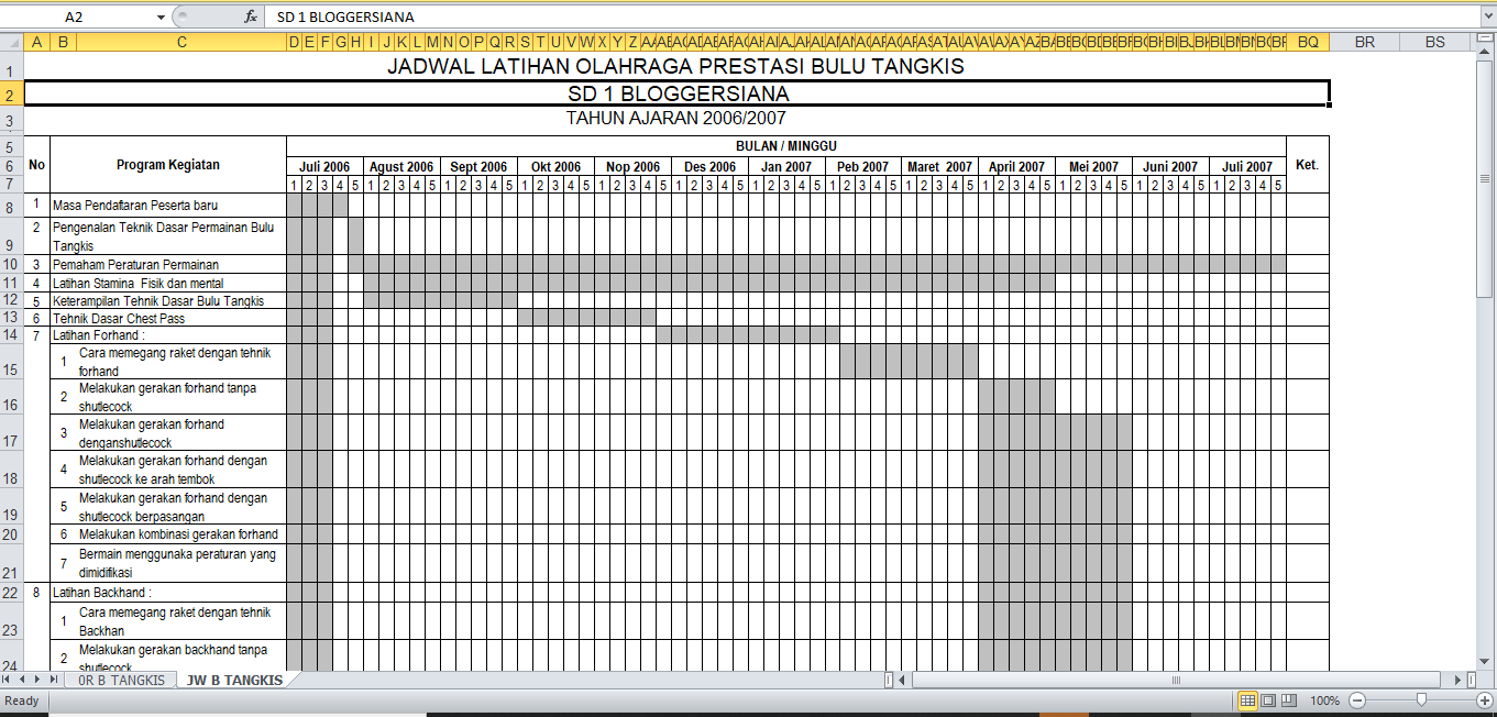 Detail Contoh Format Program Kerja Nomer 32