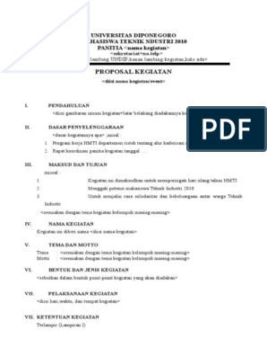Detail Contoh Format Proposal Nomer 4