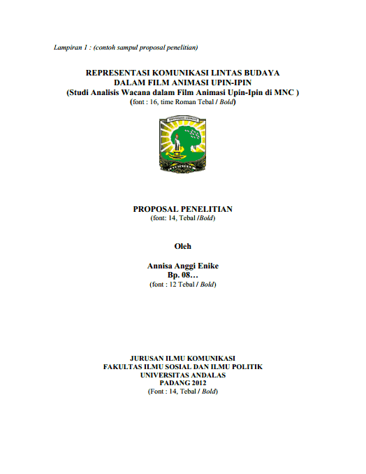 Detail Contoh Format Proposal Nomer 47