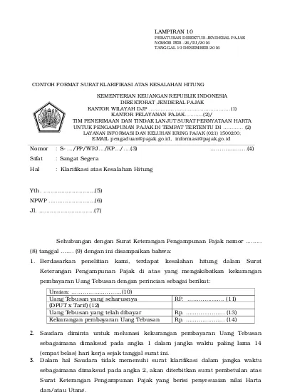 Detail Contoh Format Surat Balasan Ke Kantor Pajak Nomer 27