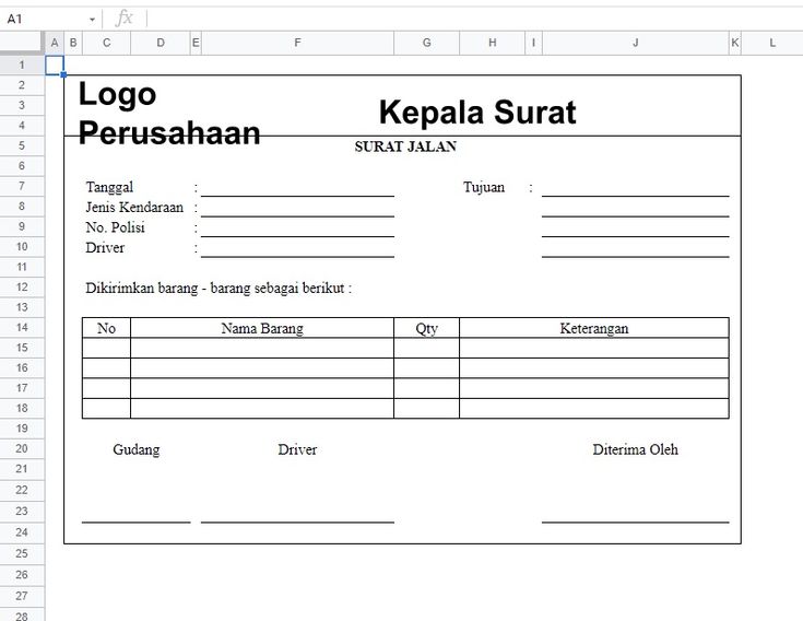 Detail Contoh Format Surat Jalan Nomer 8