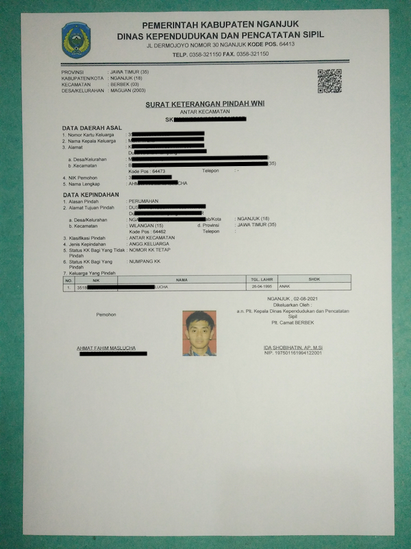 Detail Contoh Format Surat Keterangan Pindah Penduduk Download Nomer 34