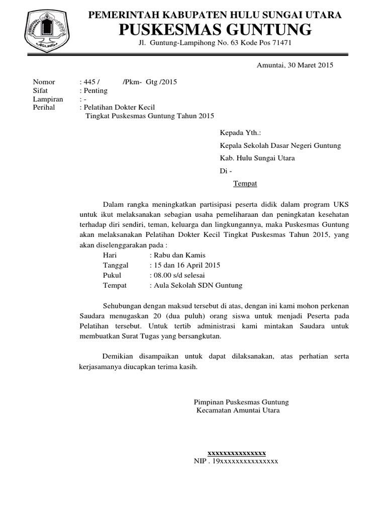 Detail Contoh Format Surat Permohonan Mengikuti Pelatihan Nomer 15