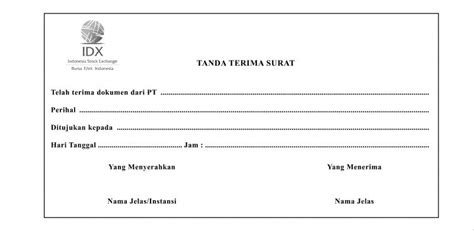 Detail Contoh Format Surat Tanda Terima Uang Nomer 44