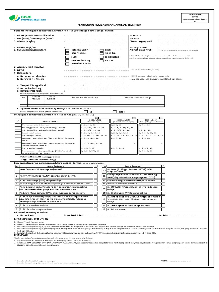 Detail Contoh Formulir Bpjs Yang Sudah Diisi Nomer 25