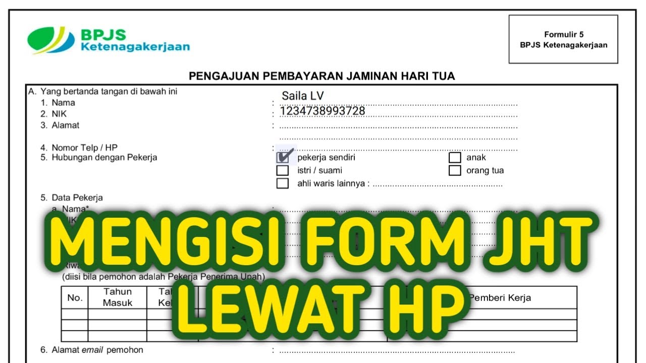 Detail Contoh Formulir Bpjs Yang Sudah Diisi Nomer 28