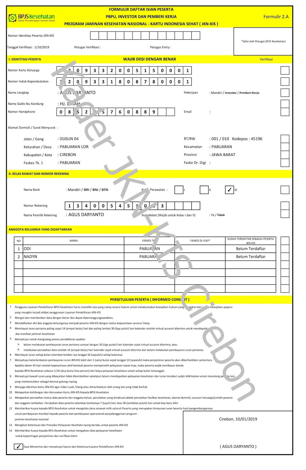 Detail Contoh Formulir Bpjs Yg Sudah Diisi Nomer 23