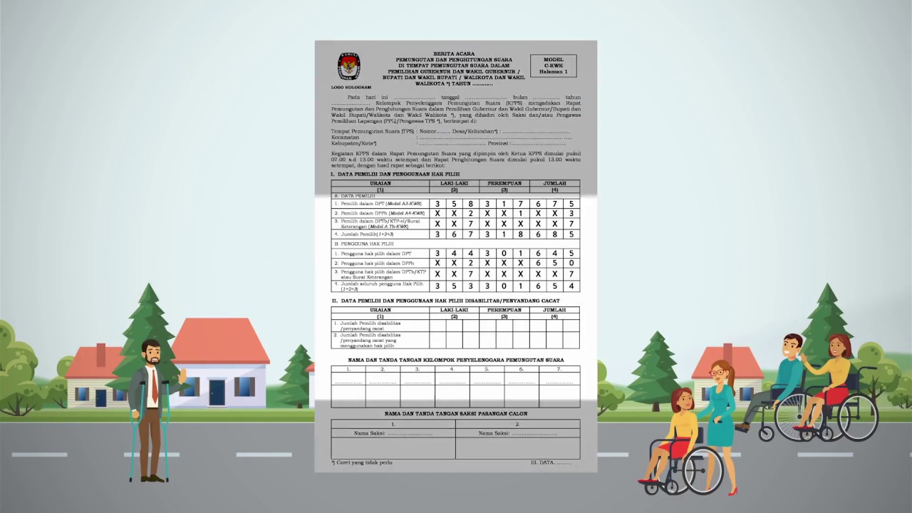 Detail Contoh Formulir C1 Pemilu 2019 Nomer 38