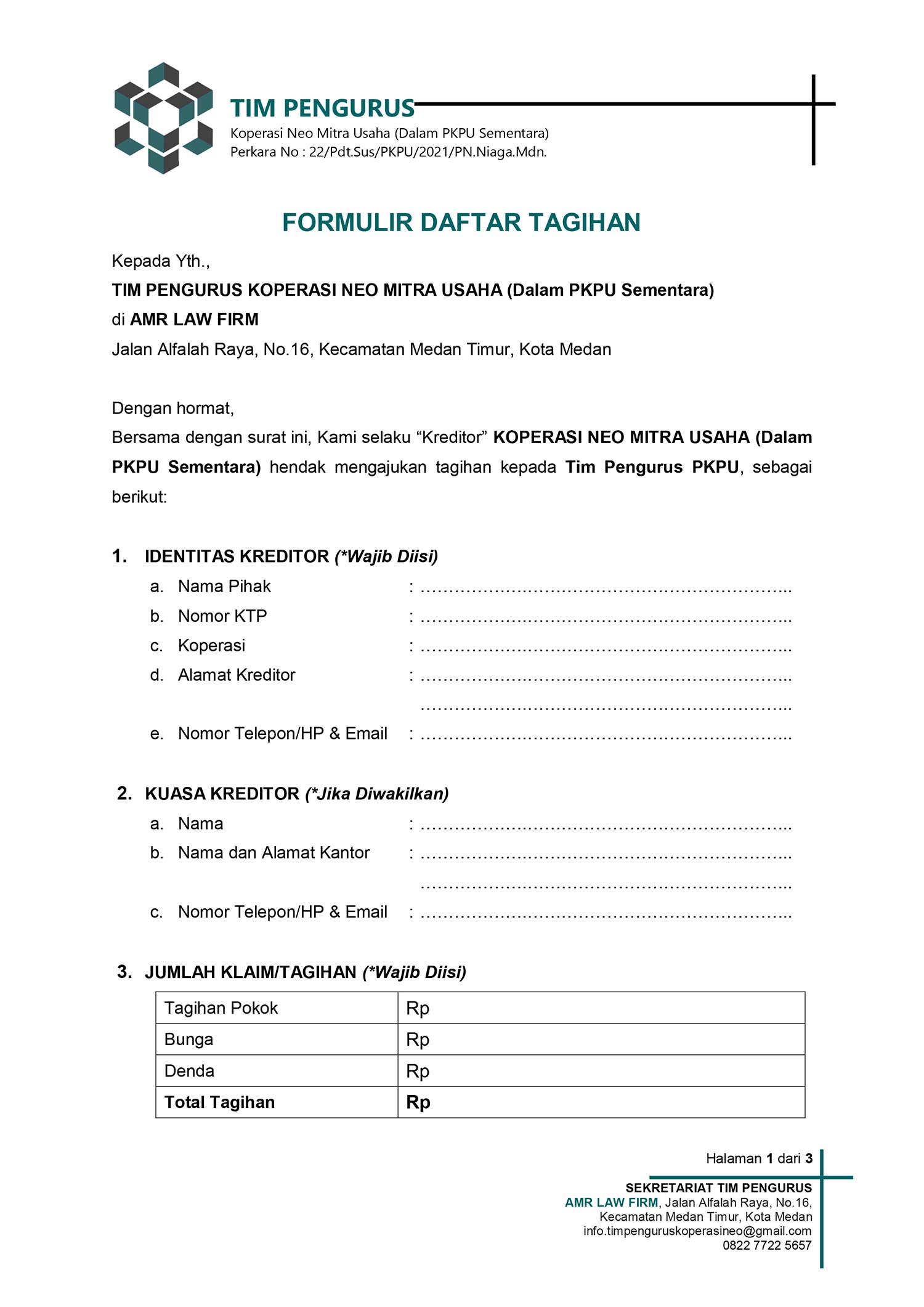 Detail Contoh Formulir Kantor Nomer 26