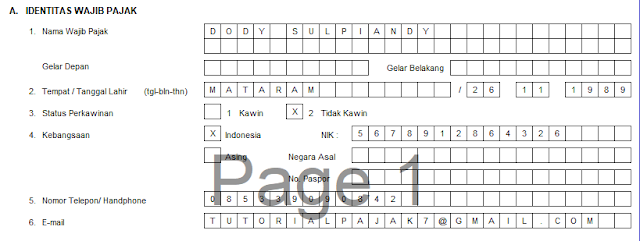 Detail Contoh Formulir Npwp Yang Sudah Diisi Nomer 12