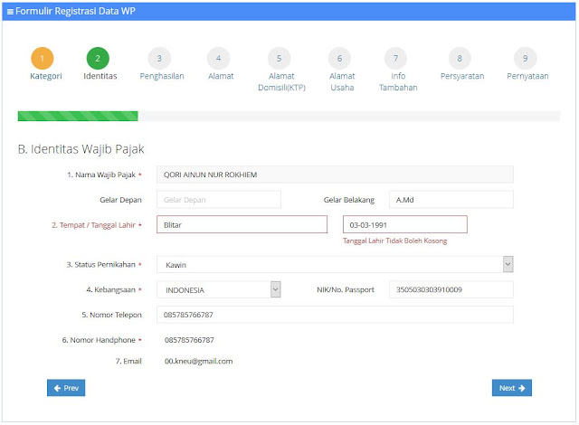 Detail Contoh Formulir Npwp Yang Sudah Diisi Nomer 41