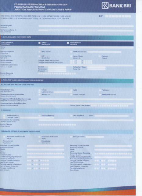 Detail Contoh Formulir Pembukaan Rekening Bank Mandiri Koleksi Nomer