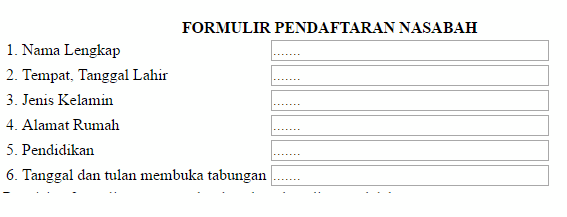 Detail Contoh Formulir Pendaftaran Anggota Pramuka Nomer 33