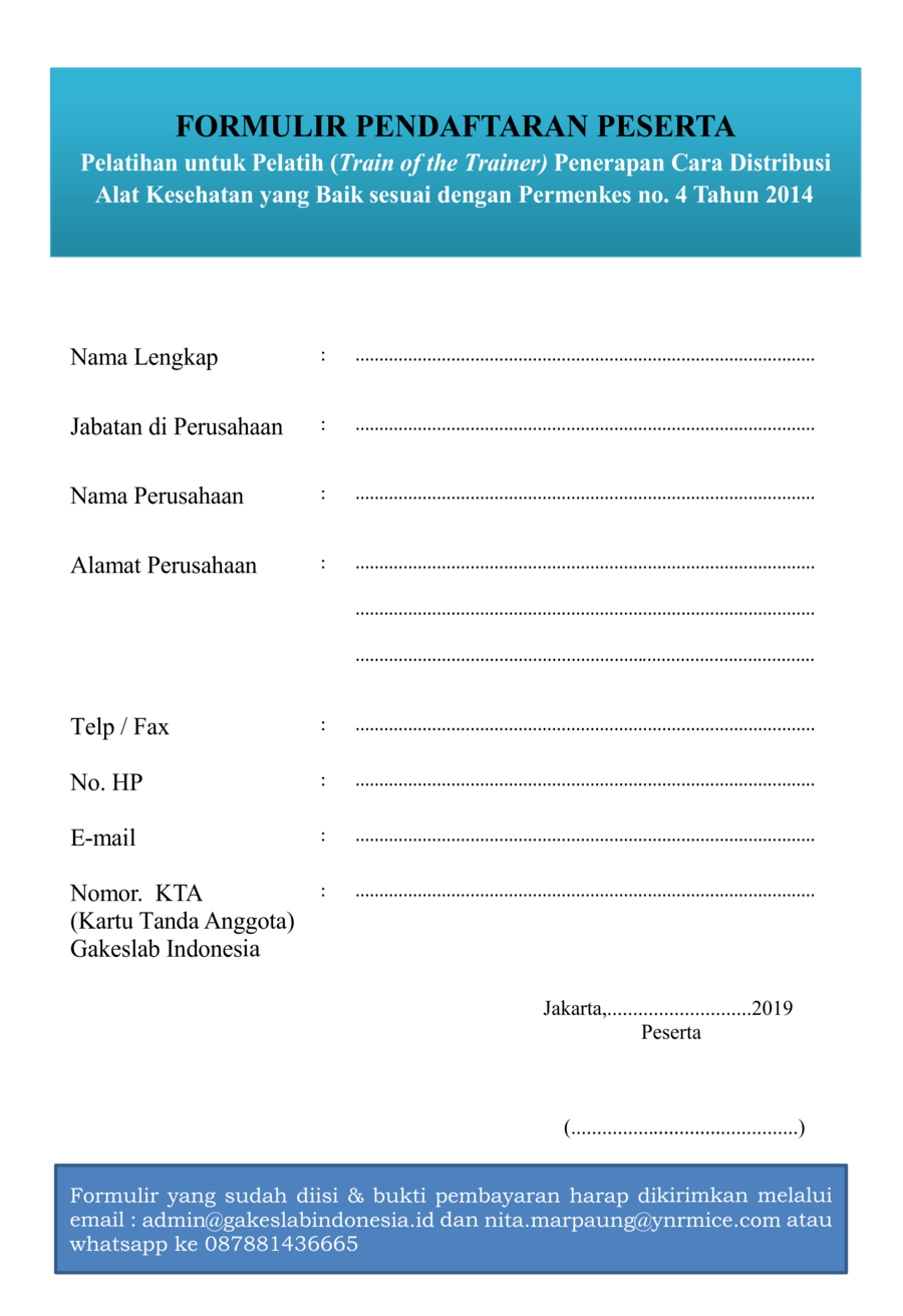 Detail Contoh Formulir Pendaftaran Anggota Pramuka Nomer 54