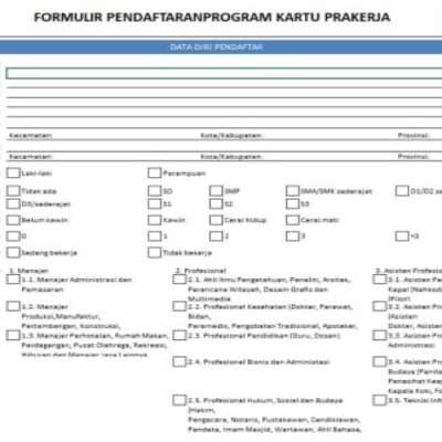 Detail Contoh Formulir Pendaftaran Kerja Nomer 53