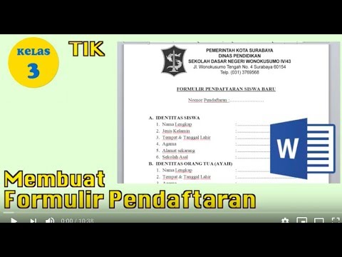 Detail Contoh Formulir Pendaftaran Masuk Sekolah Dasar Nomer 32