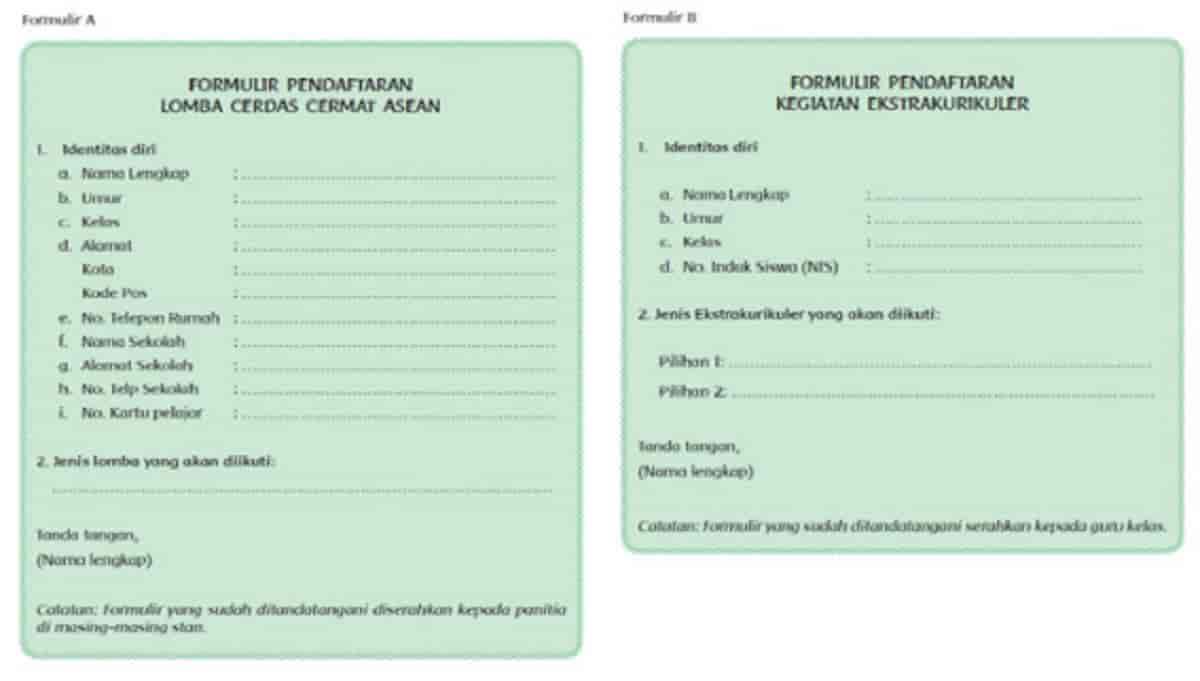 Detail Contoh Formulir Pendaftaran Masuk Sekolah Dasar Nomer 36