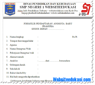 Detail Contoh Formulir Pendaftaran Masuk Sekolah Dasar Nomer 44