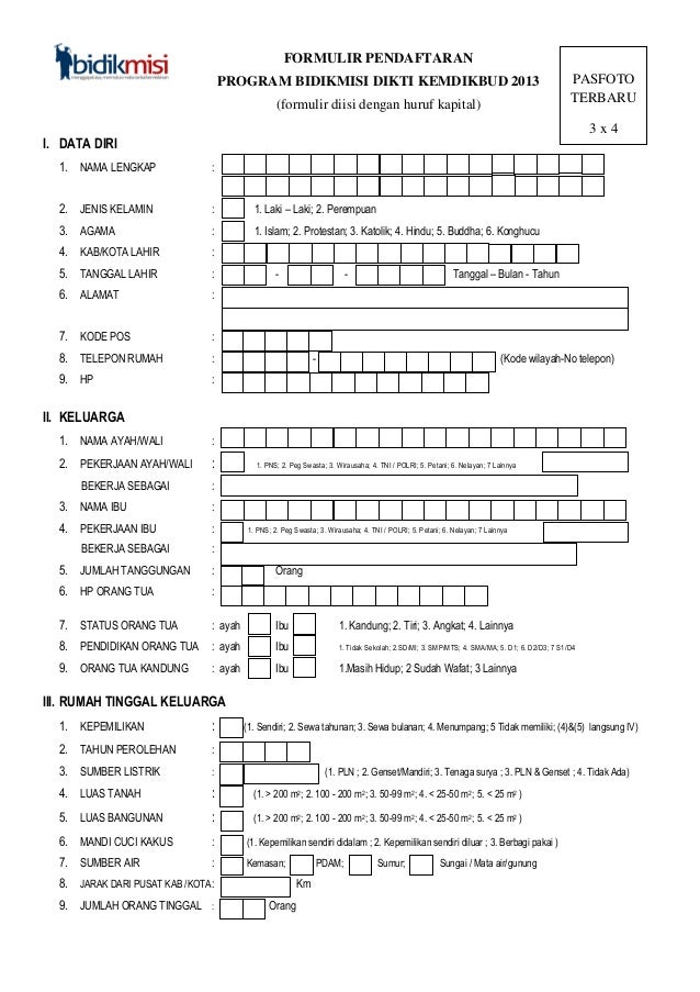 Detail Contoh Formulir Pendaftaran Pdam Nomer 32