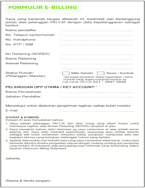 Detail Contoh Formulir Pendaftaran Pdam Nomer 4