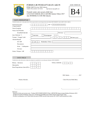Detail Contoh Formulir Pendaftaran Sekolah Nomer 50