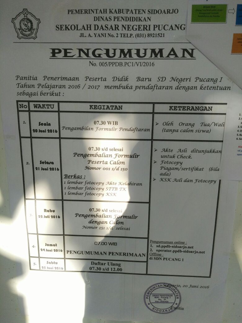 Detail Contoh Formulir Pendaftaran Siswa Baru Sd Nomer 42