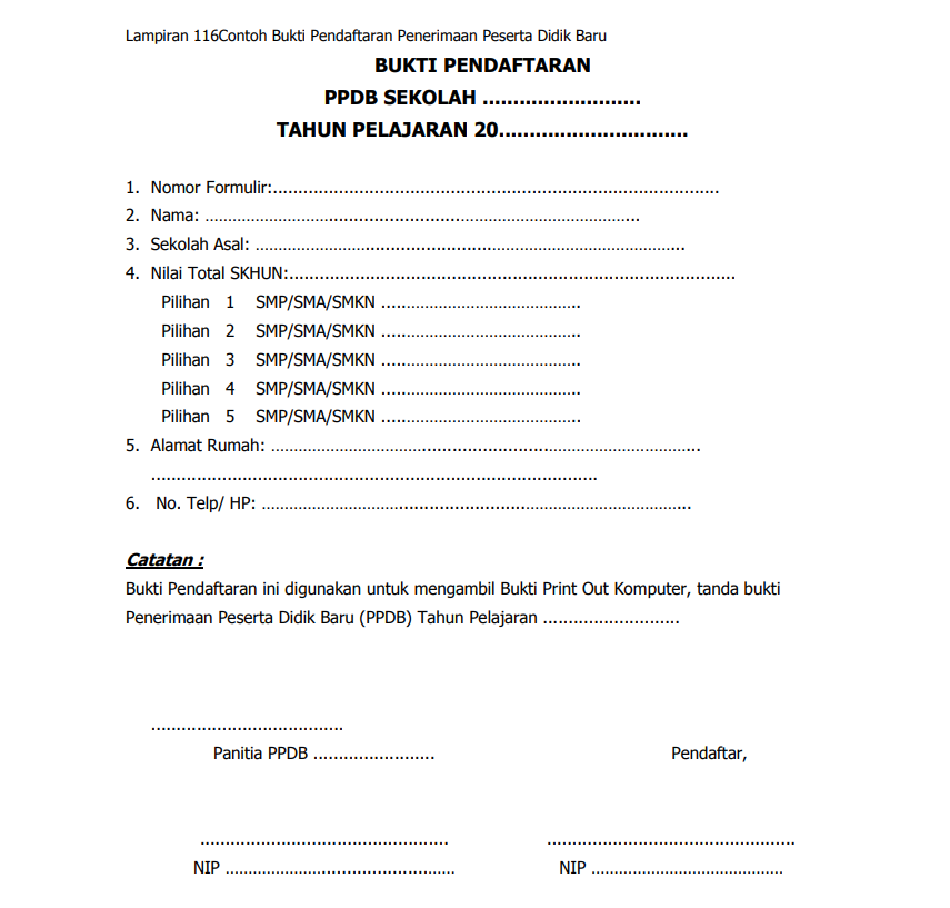 Detail Contoh Formulir Pendaftaran Siswa Baru Sd Nomer 48