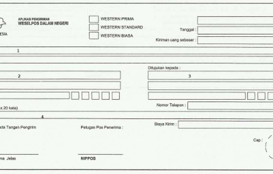 Detail Contoh Formulir Pengiriman Uang Nomer 53