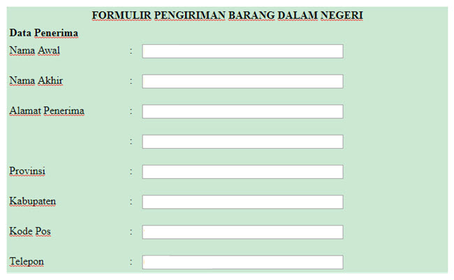 Detail Contoh Formulir Sederhana Nomer 28