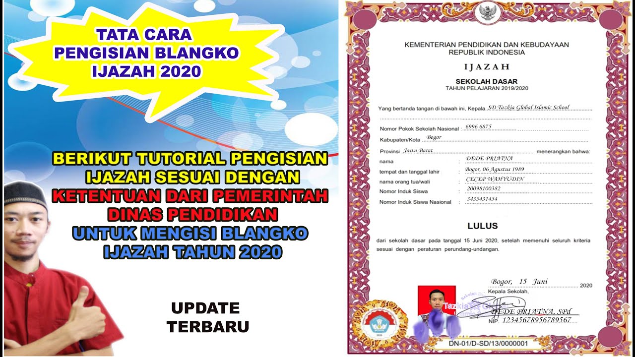 Detail Contoh Foto Ijazah Nomer 30