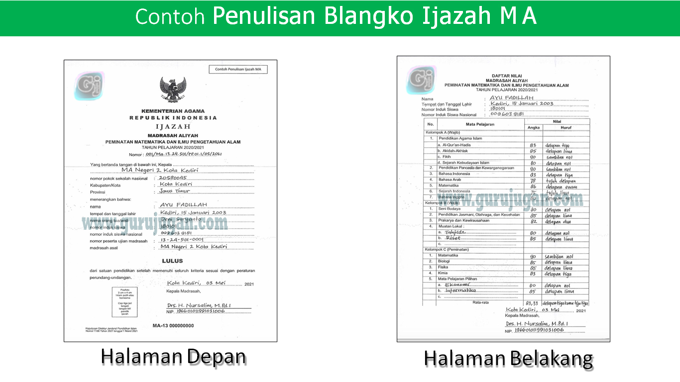 Detail Contoh Foto Ijazah Nomer 38