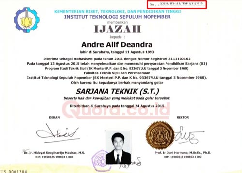 Detail Contoh Foto Ijazah S1 Nomer 37