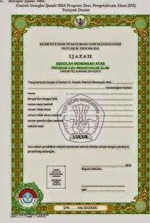 Detail Contoh Foto Ijazah Sma Nomer 29