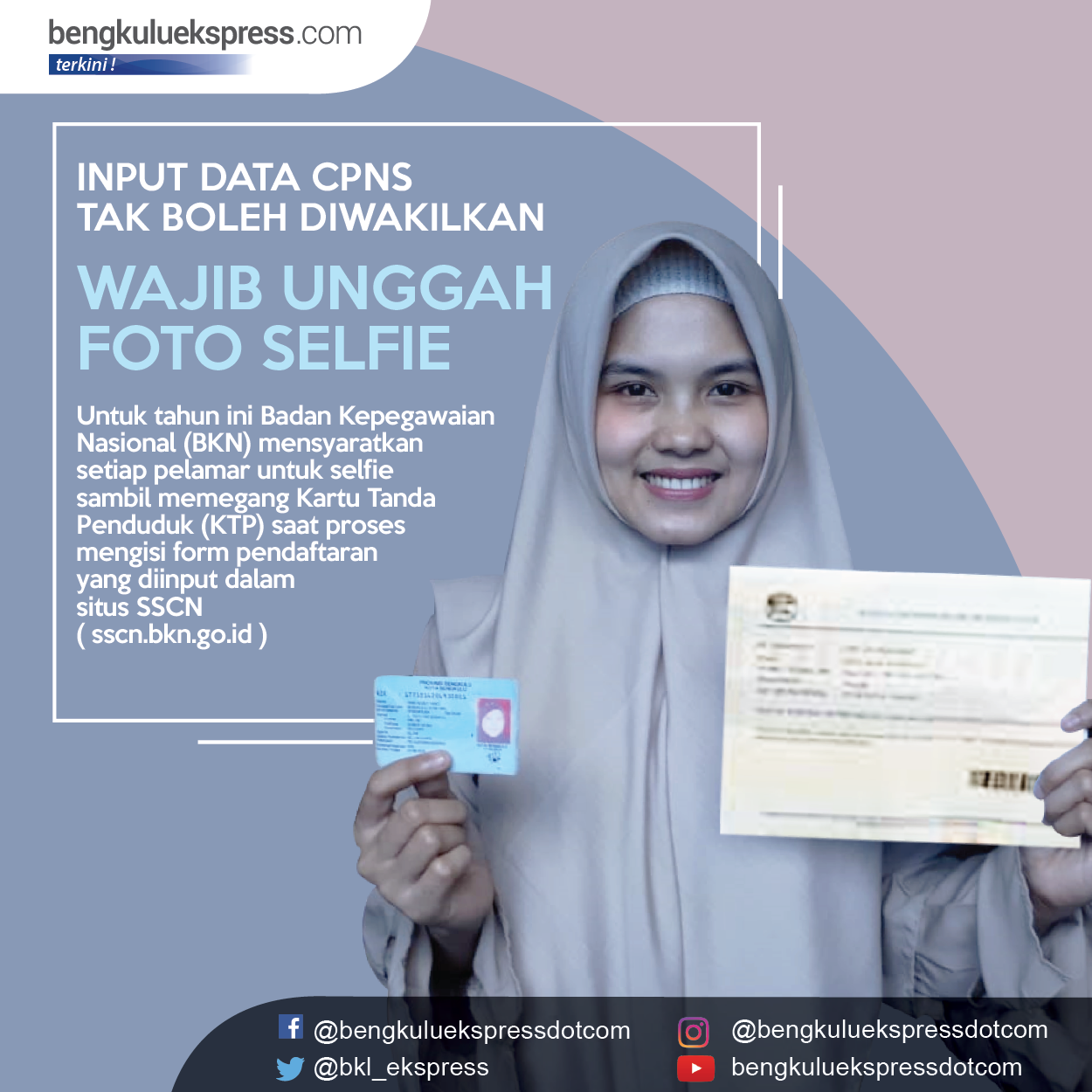 Detail Contoh Foto Selfie Cpns 2018 Nomer 12