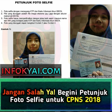 Detail Contoh Foto Selfie Cpns 2018 Nomer 14