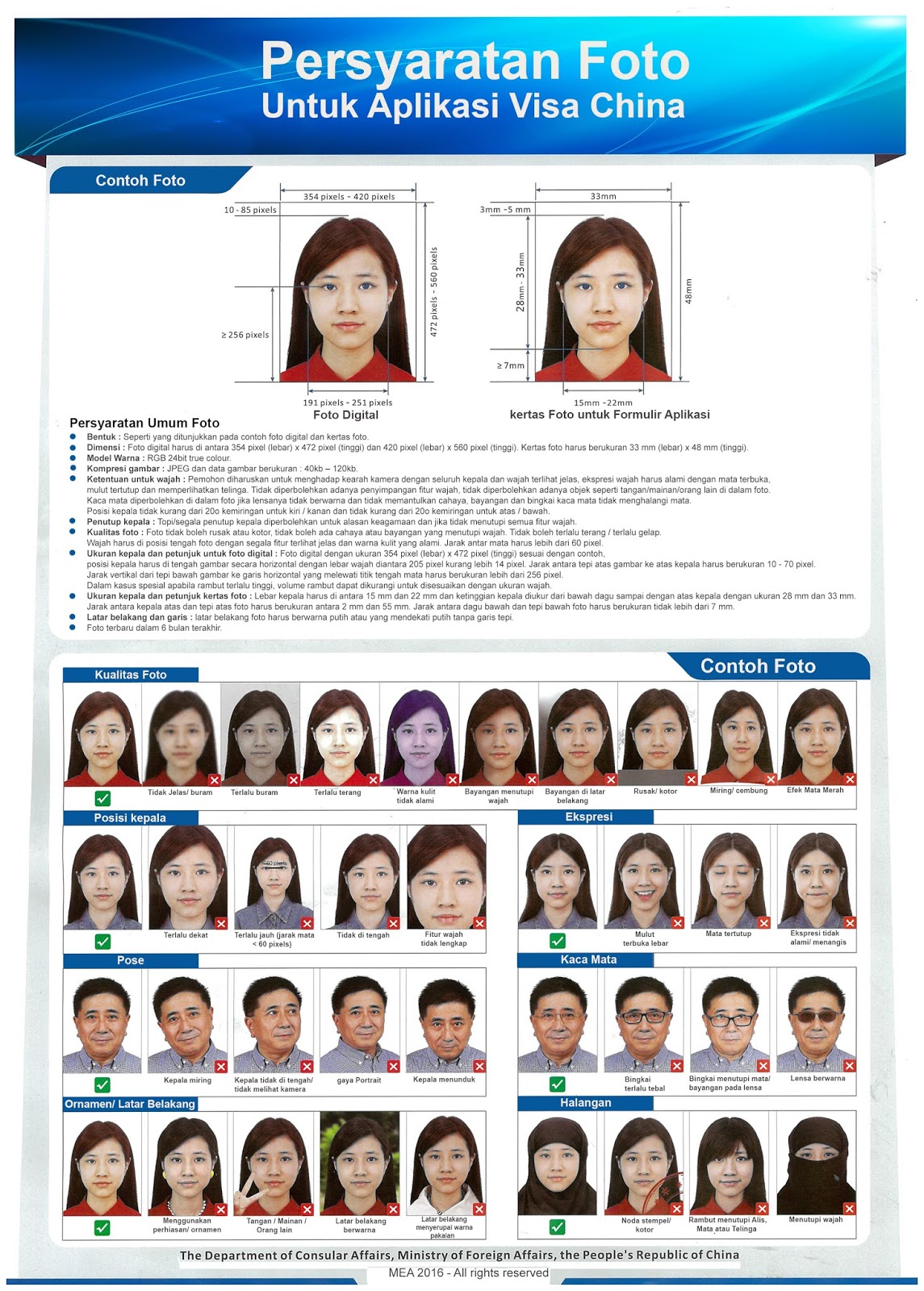 Detail Contoh Foto Visa China Nomer 15