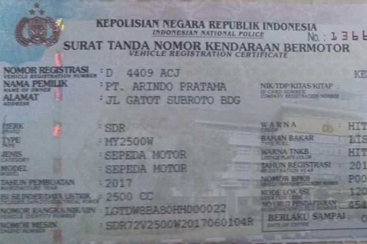 Detail Contoh Fotocopy Bpkb Nomer 28