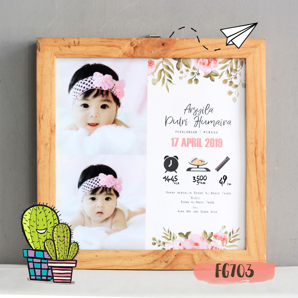 Detail Contoh Frame Biodata Bayi Nomer 39