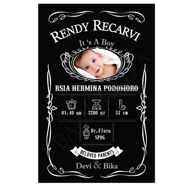 Detail Contoh Frame Biodata Bayi Nomer 41