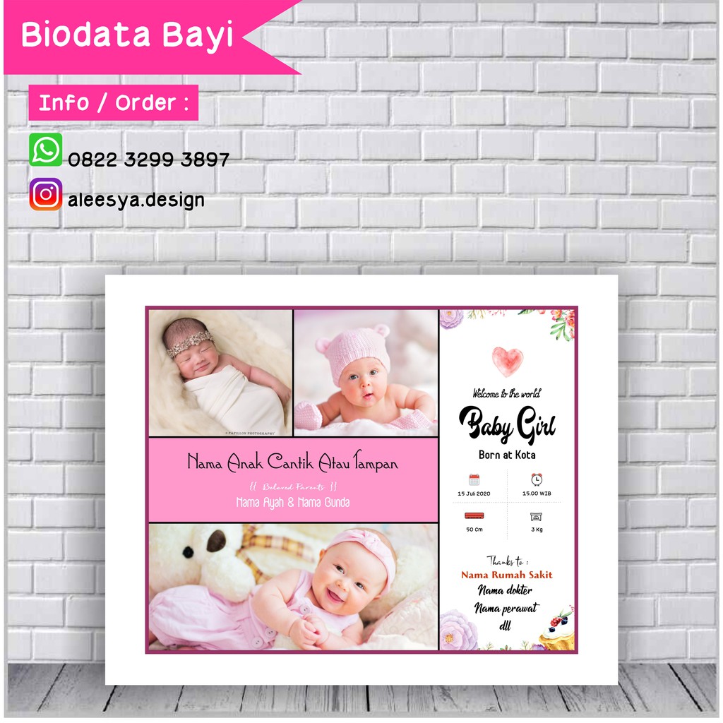 Detail Contoh Frame Biodata Bayi Nomer 49